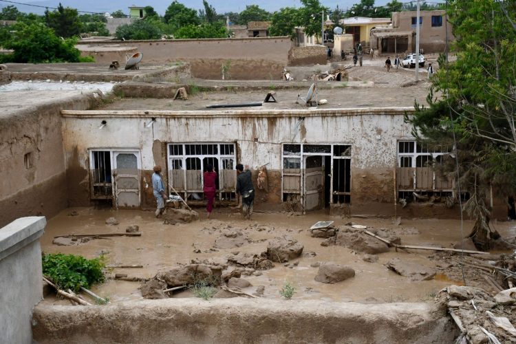 A home devastated by the flash floods in Baghan Province ofAfghanistan.