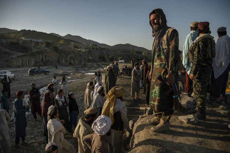 Taliban militants oversee aid distribution, sparking allegations of favoritism and interference in humanitarian efforts. (Photo Credit: The New York Times | Representational Image)