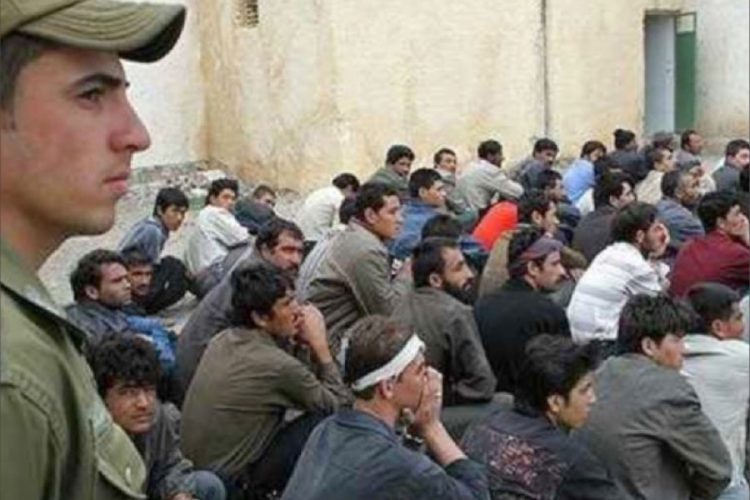 Afghan migrants detained by authorities in Iran, highlighting the challenges faced by displaced populations. (Photo Credit: Social Media)