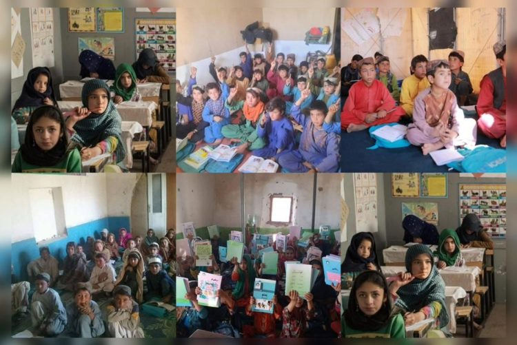 Children in community-based classrooms in Logar province before the Taliban ordered their shutdown. (Photo Credit: Exclusive)