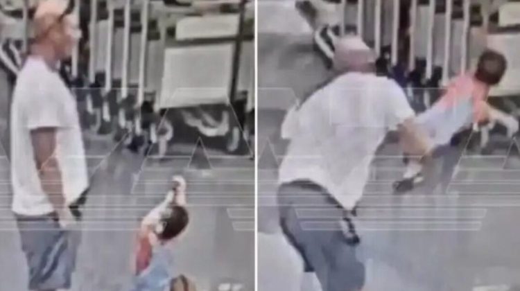 A disturbing video circulating on social media shows a man violently slamming an 18-month-old Afghanistan child to the ground at Moscow’s Sheremetyevo Airport. (Photo Credit: Social Media)