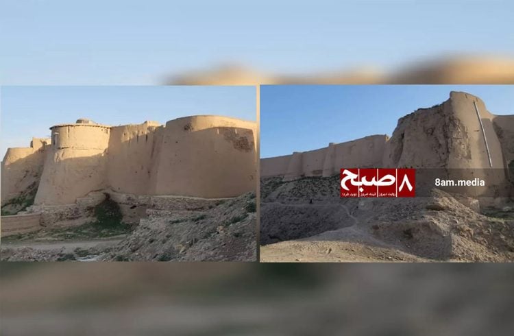 The deteriorating walls of the Bala Hissar Fortress in Ghazni highlight the urgent need for restoration amid residents concerns over living conditions. (Photo Credit: 8am.media)