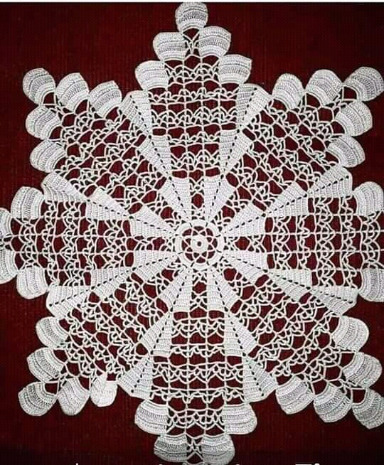 A finely crocheted white doily showcases traditional craftsmanship, often used as a decorative item in homes. (Photo Credit: Exclusive)