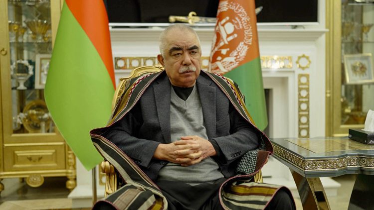 Marshal Abdul Rashid Dostum delivers a resolute message against the Taliban during an Eid address in Ankara, Türkiye. (Photo Credit: Rolling Stone)
