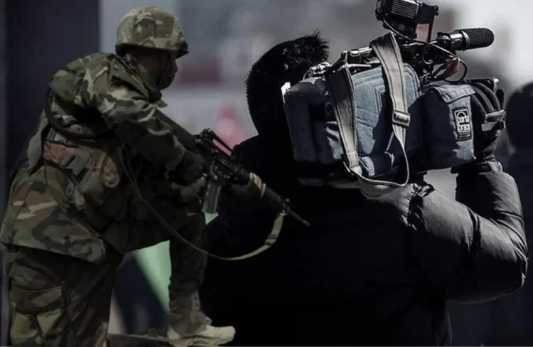 Taliban operatives detain individuals in Kabul amid intensified crackdown on former military personnel and journalists. (Photo Credit: Social media)