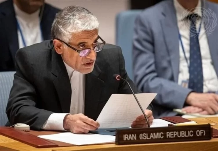 Iran's UN representative Amir-Saeed Iravani addresses the Security Council. (Photo Credit: Vista)
