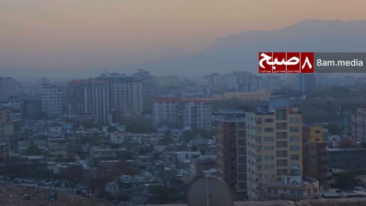 Kabul's skyline shrouded in smog and pollution as residents face a worsening air quality crisis during winter, when many burn plastic and low-quality fuels for heating. (Photo Credit: 8am.media