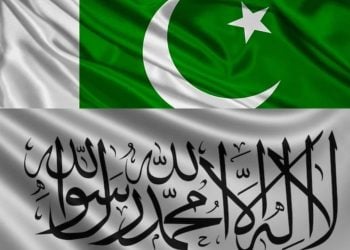 Pakistan and Taliban flags symbolize the tense negotiations between Islamabad and the Taliban government over containing Tehrik-e-Taliban Pakistan (TTP) militants and preventing cross-border attacks, with talks in Istanbul failing to produce a ceasefire agreement. (Photo Credit: Social Media)