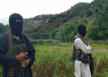 TTP militants patrol Pakistan's border regions, where the group has established a presence despite ongoing military operations against them. (Photo Credit: Jamestown)