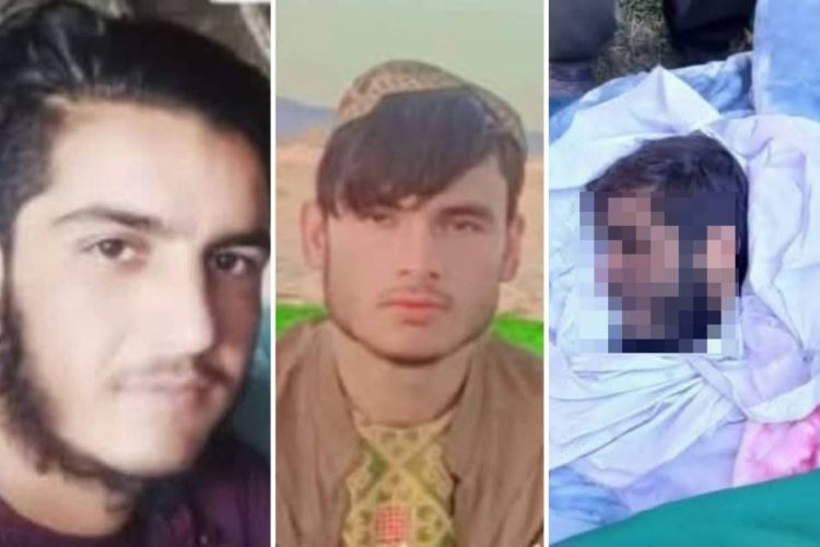 Bodies of Afghan migrants reportedly killed by Iranian border guards near Farah Province. The victims were attempting to cross the border through an illegal route from Shindand District in Herat. (Photo Credit: Social Media)