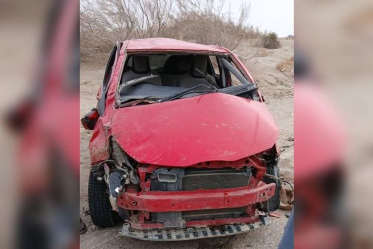 A traffic accident on the Hairatan-Mazar-e-Sharif highway in Balkh Province left one person dead and two injured after a vehicle overturned on December 8, 2024. (Photo Credit: @d_blkh)