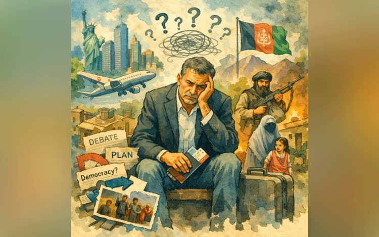 An Afghan man in exile reflects on democracy, identity, and the widening gap between diaspora debates and lived realities at home. (Photo Credit: AI | Representational)