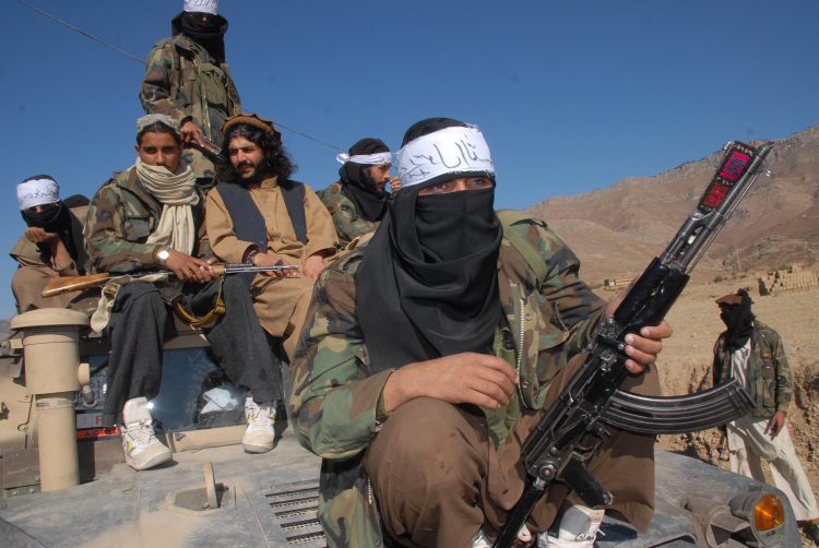The image shows members of a terrorist group in Afghanistan, more than half of whom are foreign nationals. Photo Credit: A MAJEED / AFP