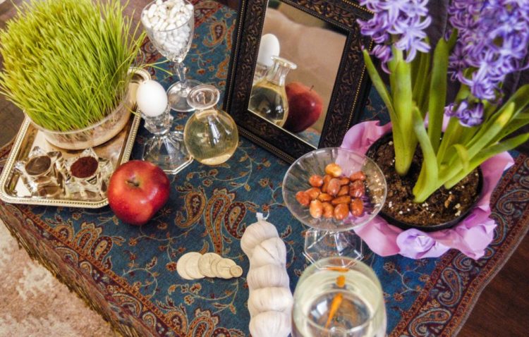 Traditional Haft-Seen table for Nowruz in Afghanistan, now celebrated quietly under Taliban restrictions. (Photo Credit: Getty Images)