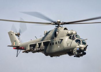 Qatari military helicopter in flight. (Photo Credit: AFP)