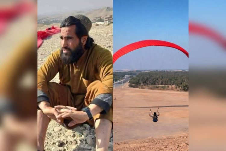 Taliban detains Afghan parachutist in Nangarhar, mistaking him for a Pakistani pilot, as Pakistan denies reports of any jet being shot down. (Photo Credit: Social Media)