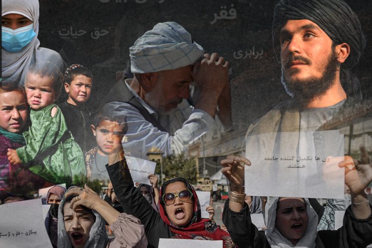 People of Afghanistan protest against poverty, inequality, and Taliban rule, demanding the right to life and national sovereignty. (Photo Credit: Exclusive / Social media)