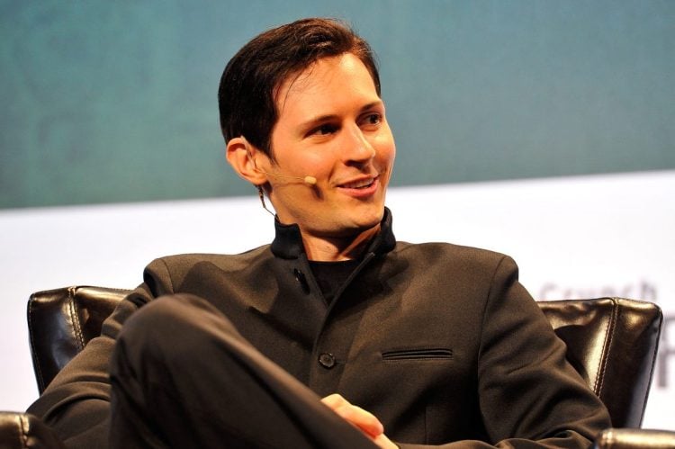 Pavel Durov sitting during a conference appearance amid legal summons reported from Russia. (Photo Credit: AFP)