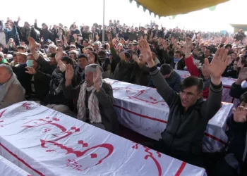 Hazara community mourns victims of deadly shooting in Quetta, Pakistan. (Photo Credit: Al Jazeera)