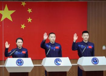 Chinese astronauts for the One-Year Space Mission “Shenzhou-23” (Photo credit: Reuters)