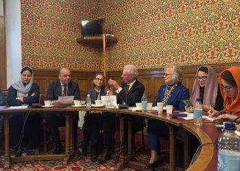 Participants gather at a panel discussion on the Farageer report documenting the impact of Taliban restrictions on women and the rise of extremism in Afghanistan. (Photo Credit: Exclusive)