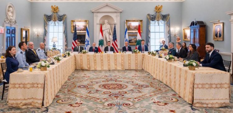 Lebanon-Israel ceasefire US-hosted negotiation (Photo credit: @statedeptspox)