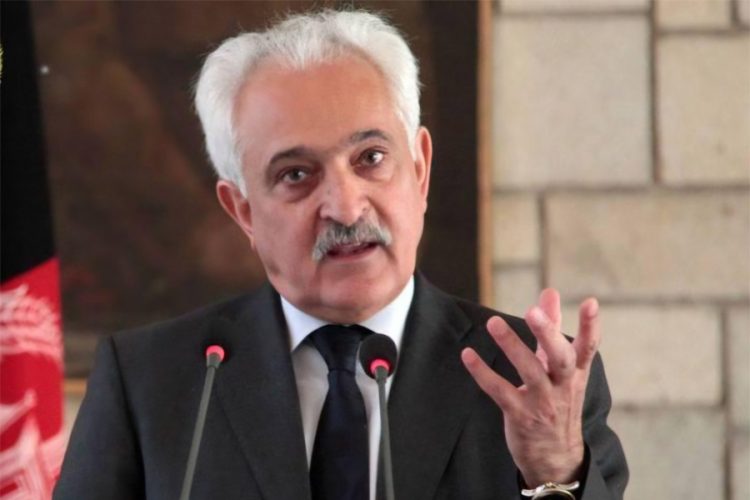 Dr. Rangin Dadfar Spanta, former National Security Adviser and Foreign Minister of Afghanistan, speaks at a public forum on the cultural and social challenges facing displaced citizens of Afghanistan. (Photo credit: social media)