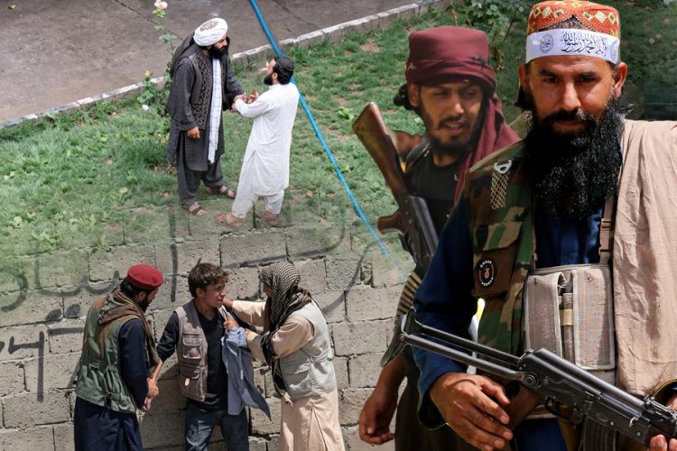 Taliban fighters detain and physically confront civilians at a checkpoint, in scenes residents say have become disturbingly routine across Kabul. (Photo Credit: Social Media + AFP)