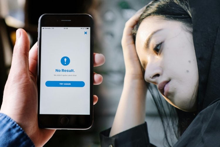 A woman in Kabul stares at a phone screen showing a failed connection, reflecting the daily frustration of slow and unreliable internet services in the city. (Photo credit: Pexels)