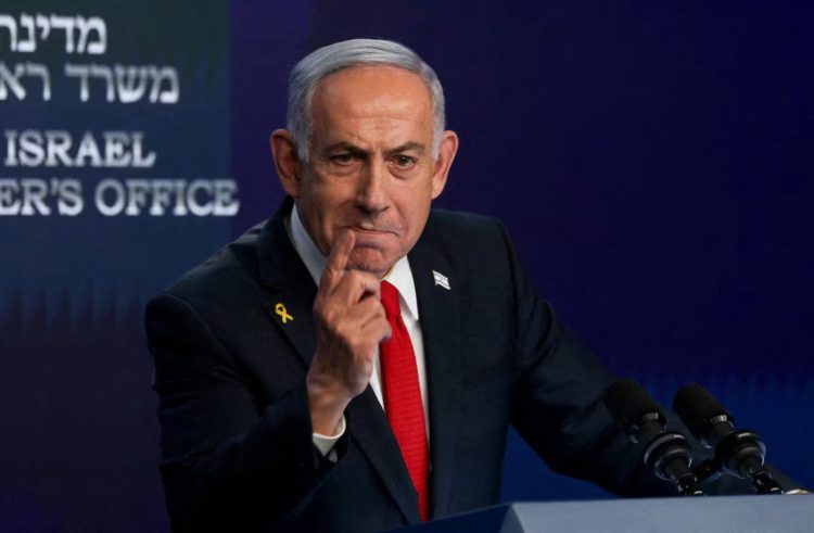 Israeli Prime Minister Benjamin Netanyahu speaks at a press conference at the Prime Minister's Office in Jerusalem. (Photo Credit: REUTERS)