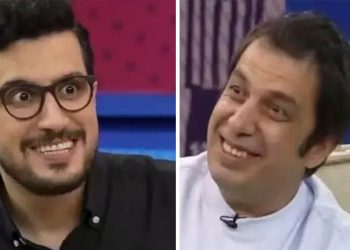 Iranian actor Abbas Jamshidifar reacts on a live television program, where his remark about Afghanistan sparked controversy. (Photo credit: Social Media)