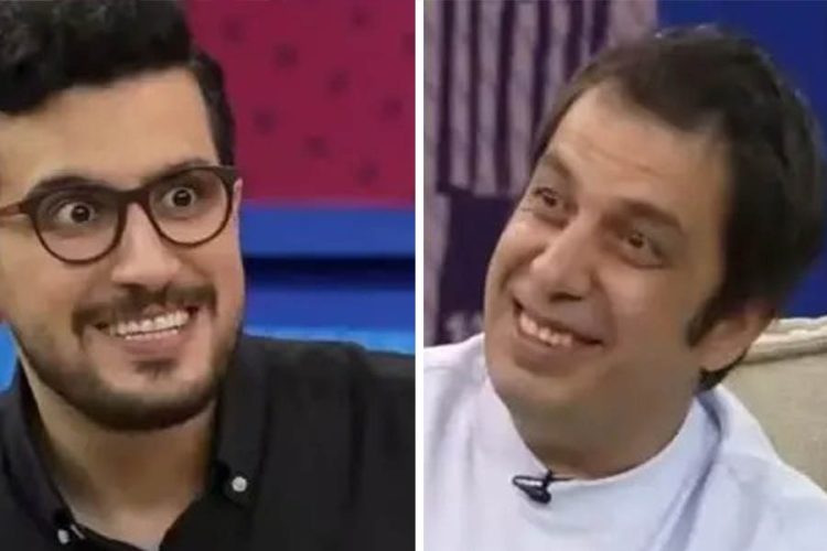 Iranian actor Abbas Jamshidifar reacts on a live television program, where his remark about Afghanistan sparked controversy. (Photo credit: Social Media)
