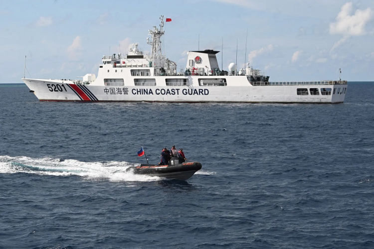 The Chinese coast guard is seen conducting operations at sea, as part of surveillance and security missions in disputed waters. (Photo credit: AFP)