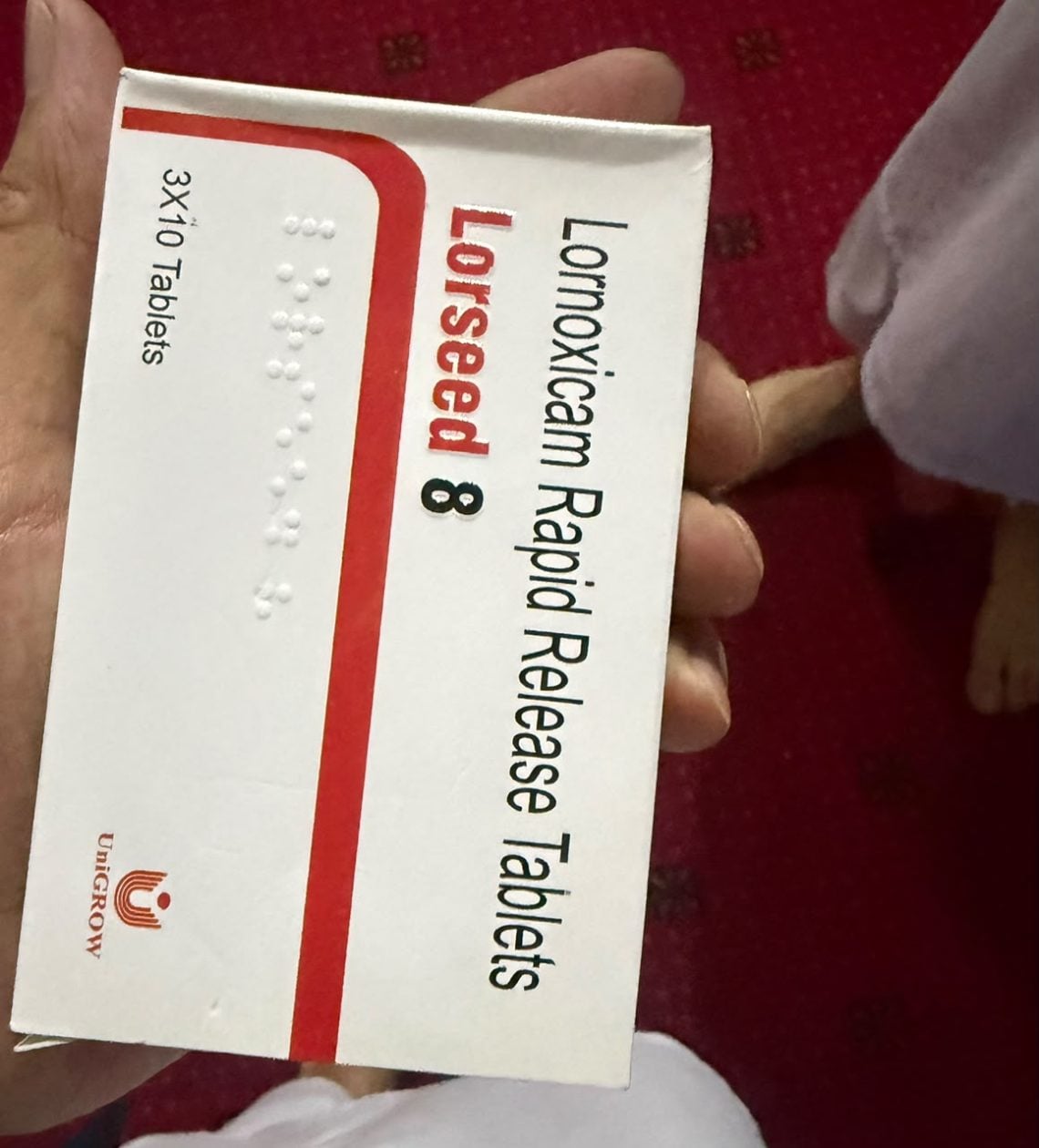 A box of Lorseed 8, a lornoxicam rapid release tablet made by UniGrow, is shown among unlicensed medicines in Afghanistan's market. (Photo credit: Exclusive)