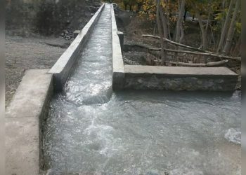 A newly constructed irrigation canal carries water to agricultural land (Photo: @bnadari1)