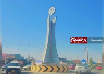 A view of one of the intersections in Ghazni city, where a 26-year-old man was killed in the Jaghori district of the province. (Photo: Hasht-e Subh Daily)