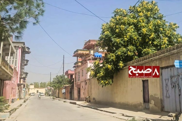 A residential street in Ghazni city lined with houses, where soaring rents have left many tenants struggling to make ends meet. (Photo credit: 8am.media)