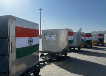 India donated medical equipment and medicines to Afghanistan. (Photo Credit: MEAIndia/X@)