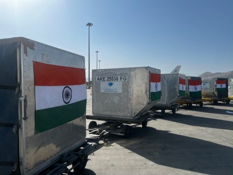 India donated medical equipment and medicines to Afghanistan. (Photo Credit: MEAIndia/X@)