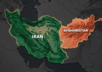 A shaded relief map highlights the shared border between Iran and Afghanistan, underscoring their deep-rooted political and trade ties. (Photo credit: FreePik)