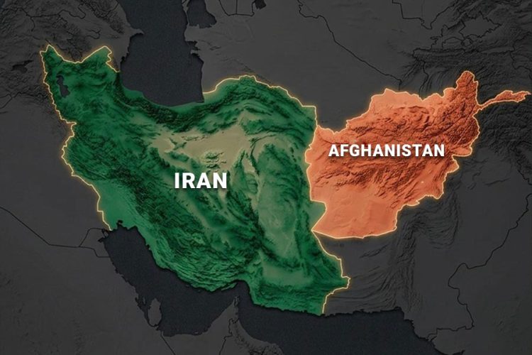 A shaded relief map highlights the shared border between Iran and Afghanistan, underscoring their deep-rooted political and trade ties. (Photo credit: FreePik)