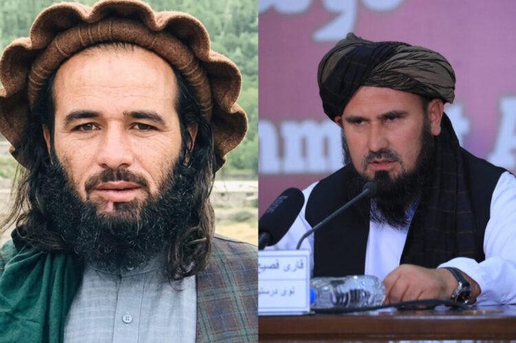 Juma Khan Fateh, left, and Fasihuddin Fitrat, right, amid continued clashes in Badakhshan. (Photo credit: Social media)