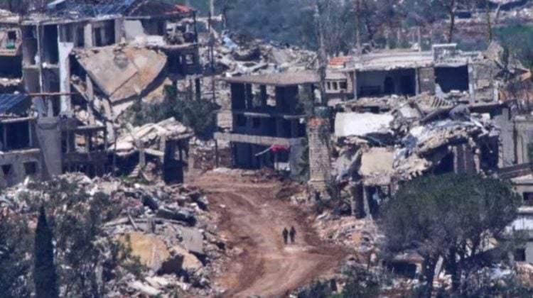 Devastation and destruction are seen in southern Lebanon following Israeli military operations amid ongoing tensions in the region. (Photo credit: NRP)