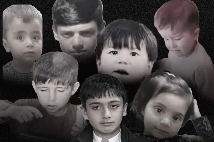 Photos of several children reported missing in recent abductions across Afghanistan's provinces. (Photo credit: Social Media)