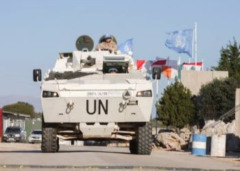 A United Nations Interim Force in Lebanon (UNIFIL) armored vehicle is seen during a mission in Lebanon amid ongoing regional tensions. (Photo credit: Reuters)