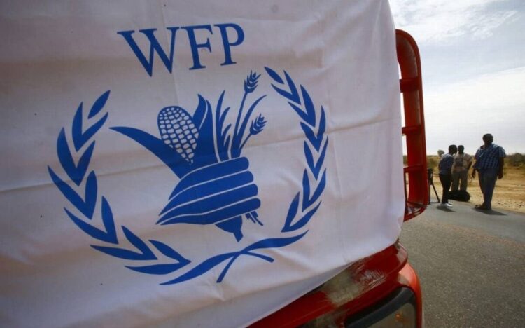 A World Food Programme vehicle delivers humanitarian assistance as Afghanistan faces a worsening food crisis. (Photo credit: AFP)