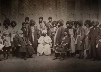 A Historical Photograph of Afghan Leaders and Military Figures During the Late 19th Century (Photo: National Army Museum)