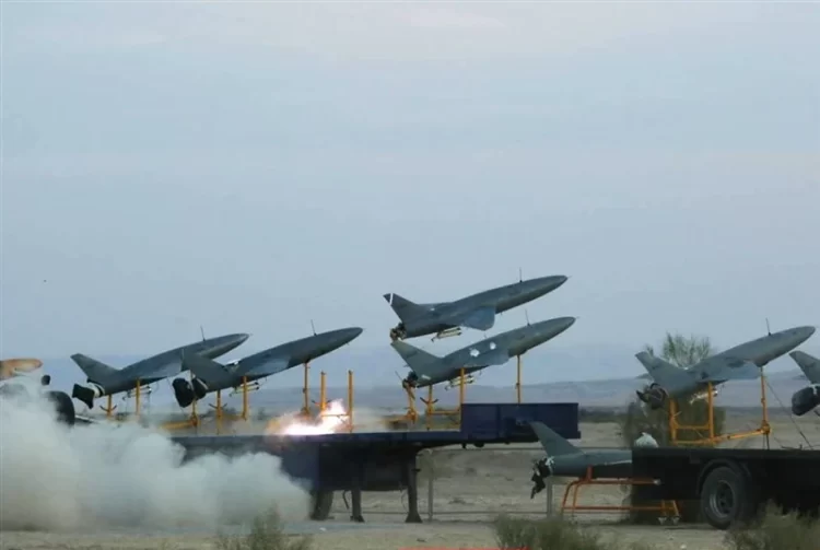 Image of military drones; Iran has reported attacks on U.S. military bases in Kuwait and the United Arab Emirates. (Photo: Tasnim)