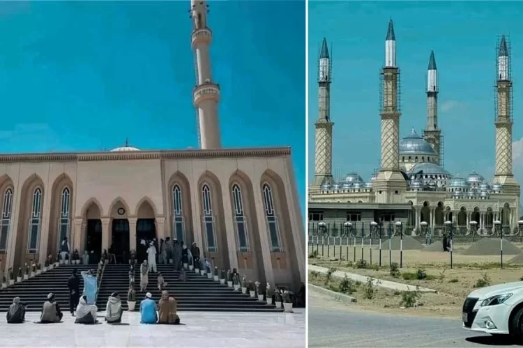 Newly built mosques with towering minarets stand in Kandahar amid a construction boom among Taliban commanders. (Photo credit: Social Media)