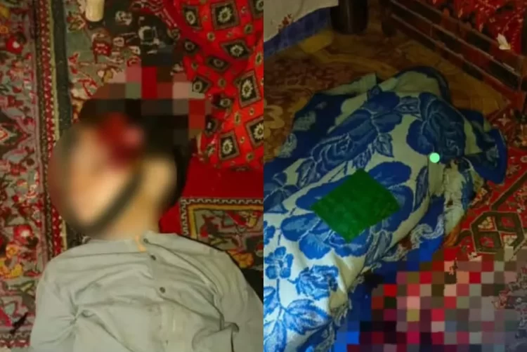 Pictures of bodies of the victims